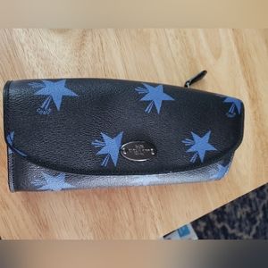 Coach blue star wallet